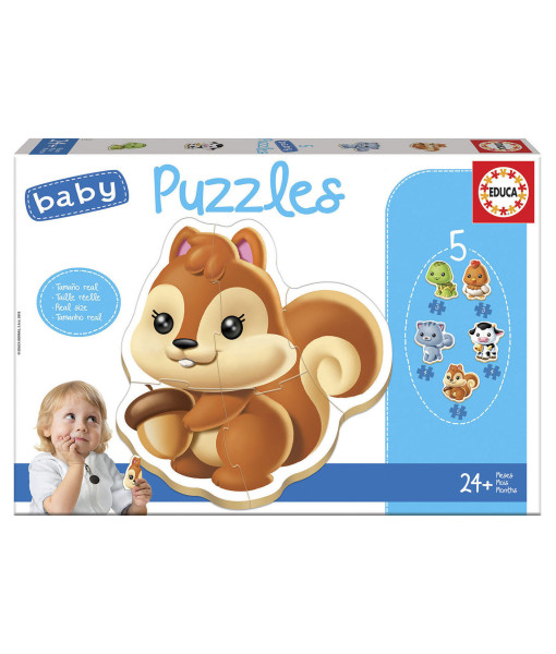 5 Casse-tetes Baby Puzzle-animaux Refresh