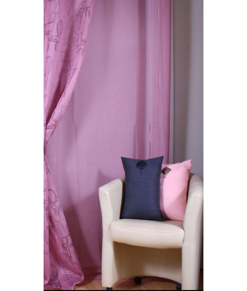 Voilage Nuage Rose PÂle 140x260cm