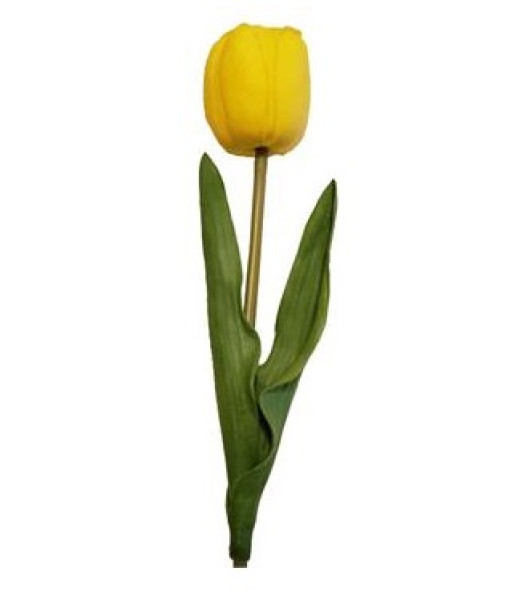 Pu Tulip Spray Yellow 19.5