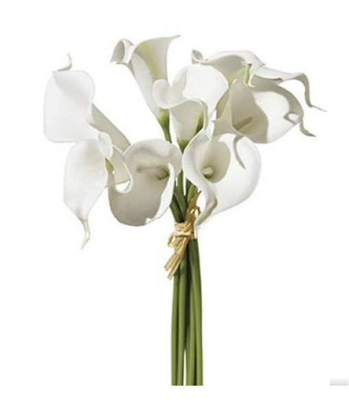 Calla Lily Bouquet Real Touch White