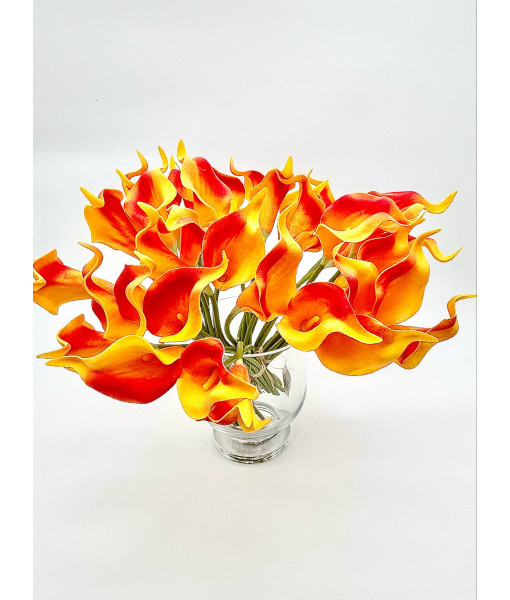 Fleur artificielle - Callas orangés