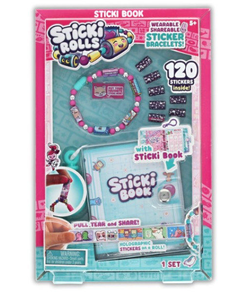 Sticki Rolls - Bracelet, Livre & 120 Autocollants