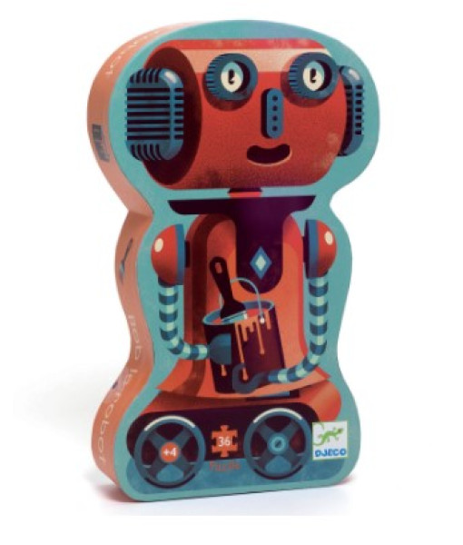 Puzzle Silhouette - Bob Le Robot 36 Pcs