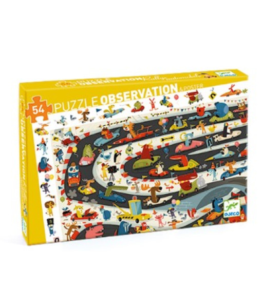 Puzzle Observation / Rallye Automobile - 54 Pcs