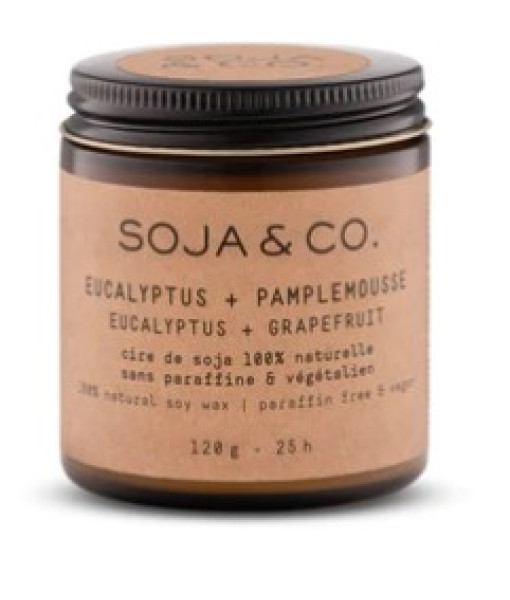 Chandelle Eucalyptus Et Pamplemousse