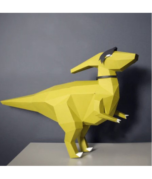 Diy 3d Sculpture En Papier - Dino