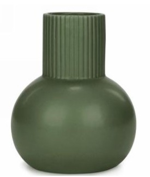 Vase Boule Céramique Verte
