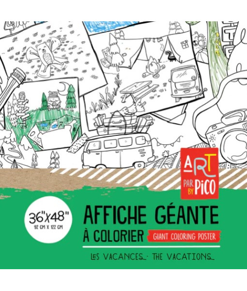 Coloriage Geant-les Vacances