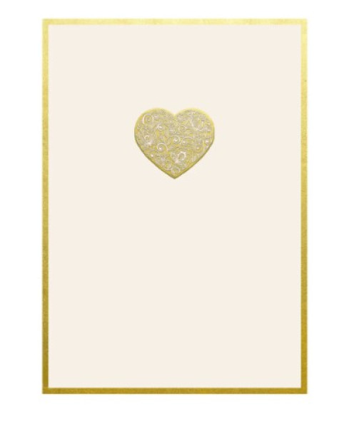 Carte Gold Heart